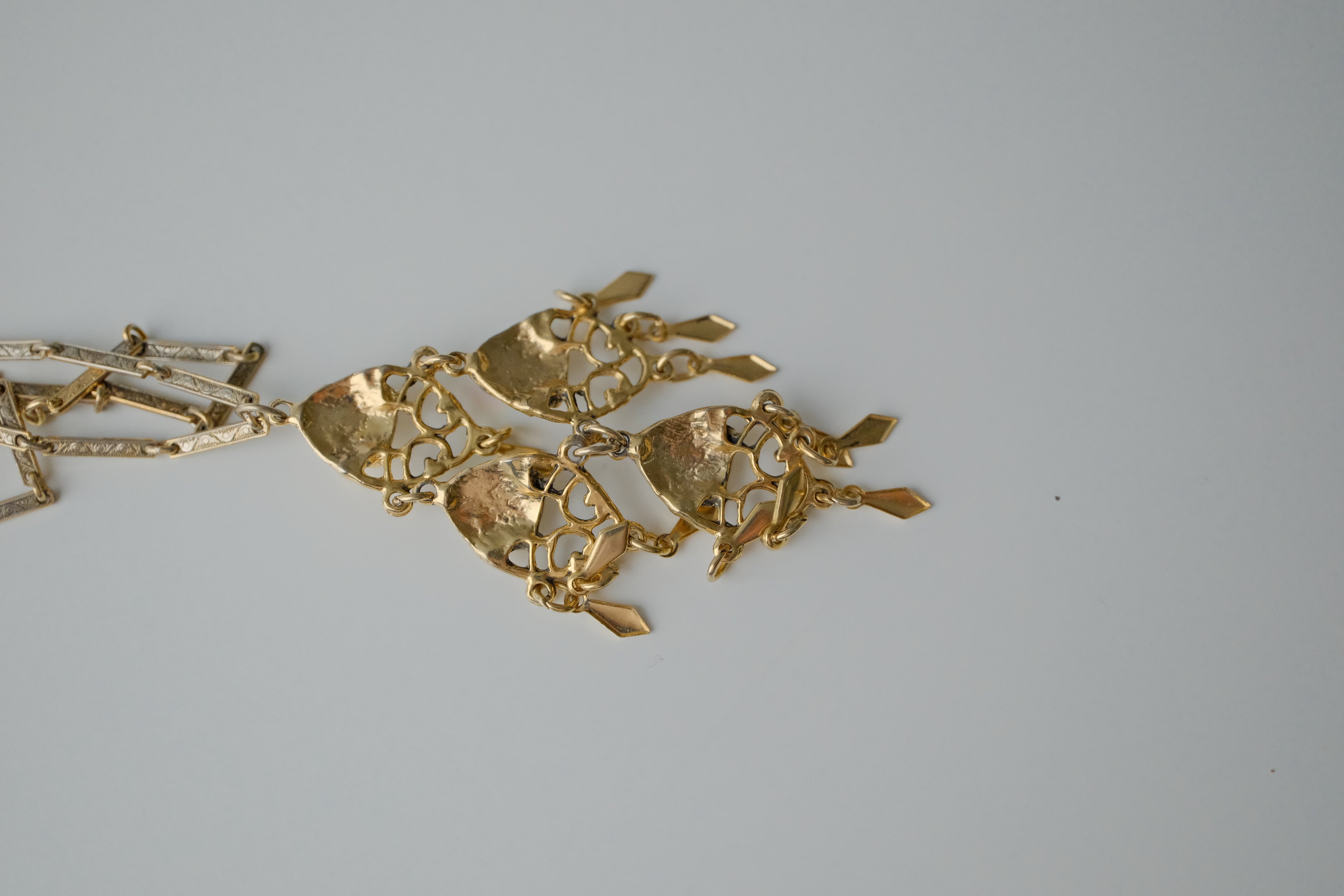 Vintage Opal Decorative Dangle Necklace