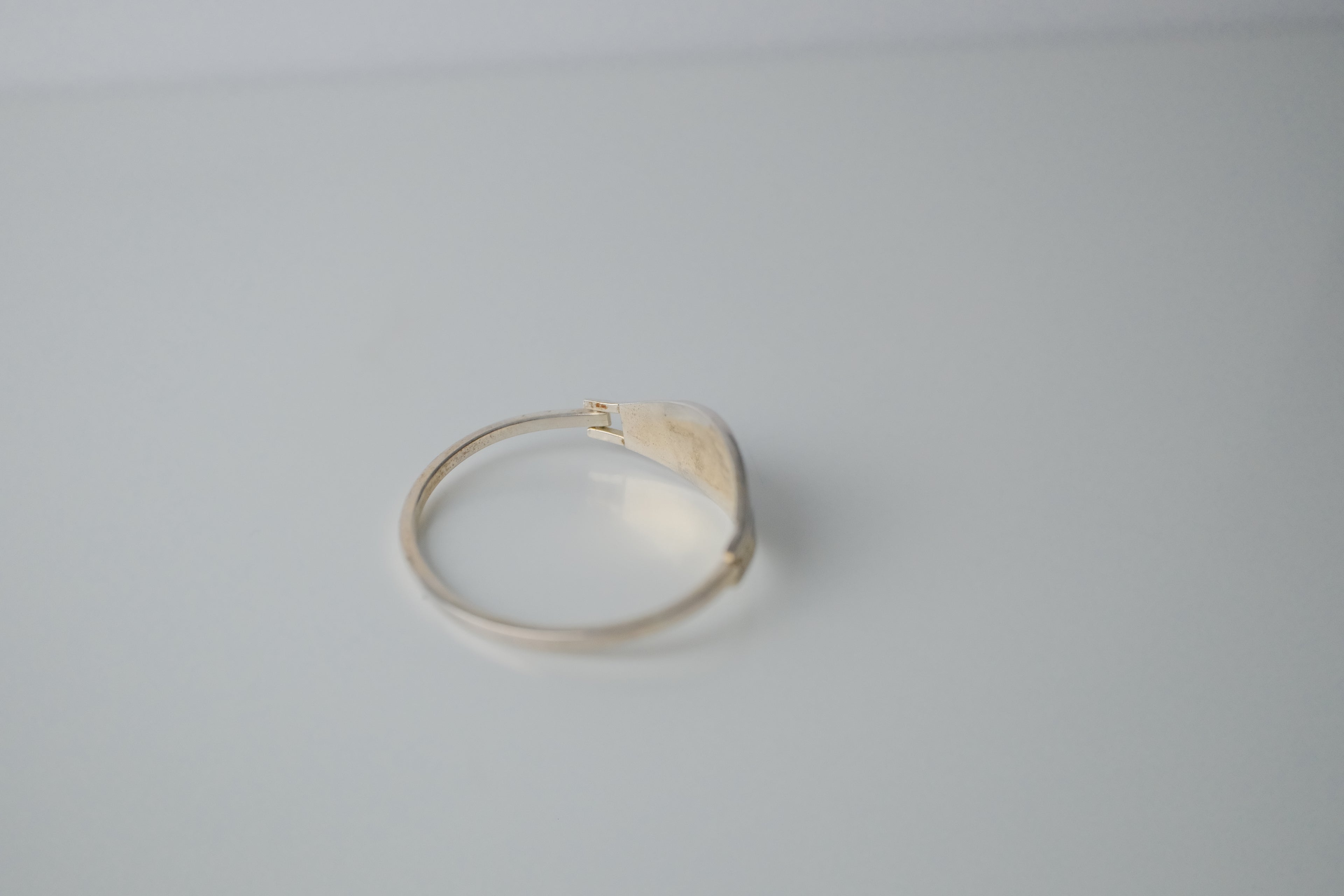 Vintage Sterling Silver Mountain Sky Bangle