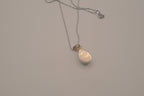 Sterling silver small Larimar teardrop necklace