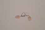 ELLE Sterling silver Lattice Hexagon Earring