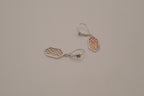 ELLE Sterling silver Lattice Hexagon Earring