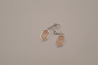 ELLE Sterling silver Lattice Hexagon Earring