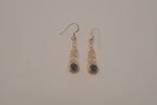 Sterling silver Black Onyx Celtic knot dangle earrings&nbsp;