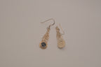 Sterling silver Black Onyx Celtic knot dangle earrings&nbsp;