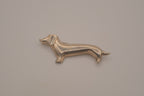 Vintage Mexico Sterling silver dachshund figural brooch