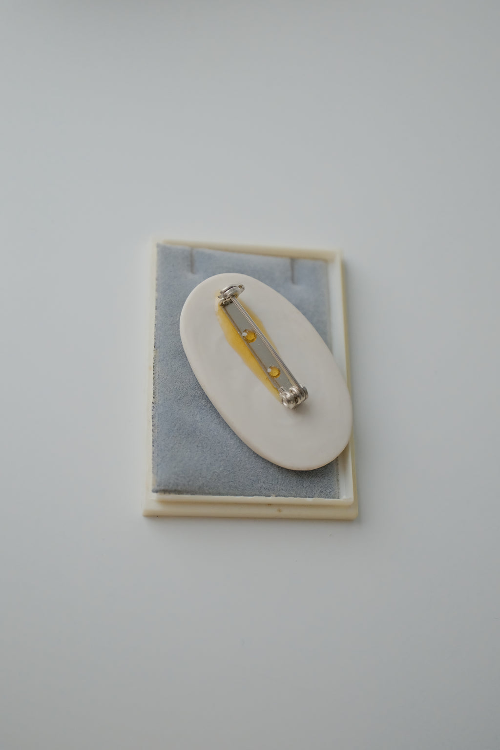 Vintage Celtic Porcelain Brooch