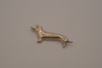 Vintage Mexico Sterling silver dachshund figural brooch
