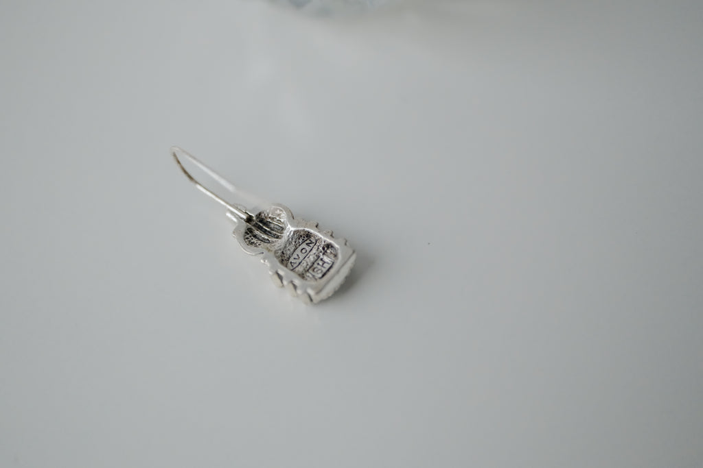 Vintage Avon Blue Topaz Earrings