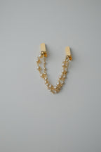 Vintage Gold Pearl Sweater Clip