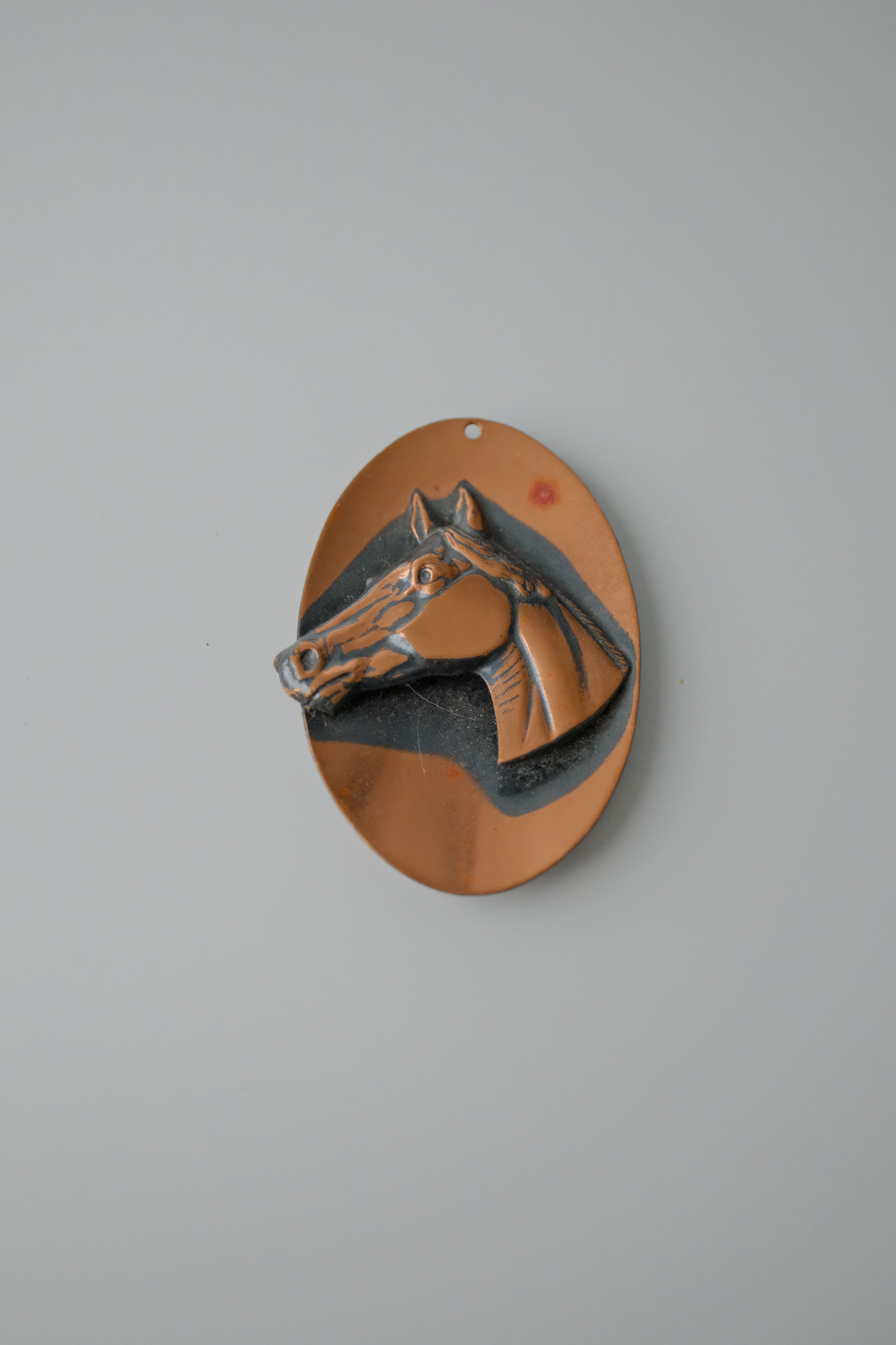 Vintage Copper Horse Pendant