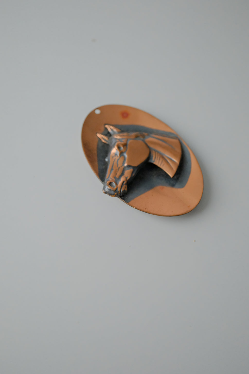 Vintage Copper Horse Pendant
