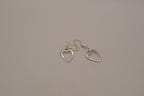 Sterling silver Open heart dangle earrings&nbsp;