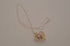 Sterling silver filigree heart pendant necklace
