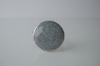 Vintage Large Grey Cabachon Stone Cuff Bangle