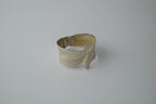 Vintage 1970s Silver Leaf Hinged Bangle