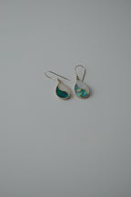 Sterling Silver Abalone Teardrop Earrings
