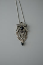 Vintage Thunderbird Onyx Brooch/ Necklace