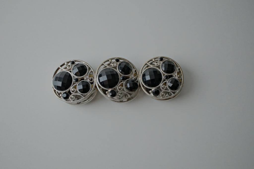 Vintage Silver Ornate Stretch Bracelet