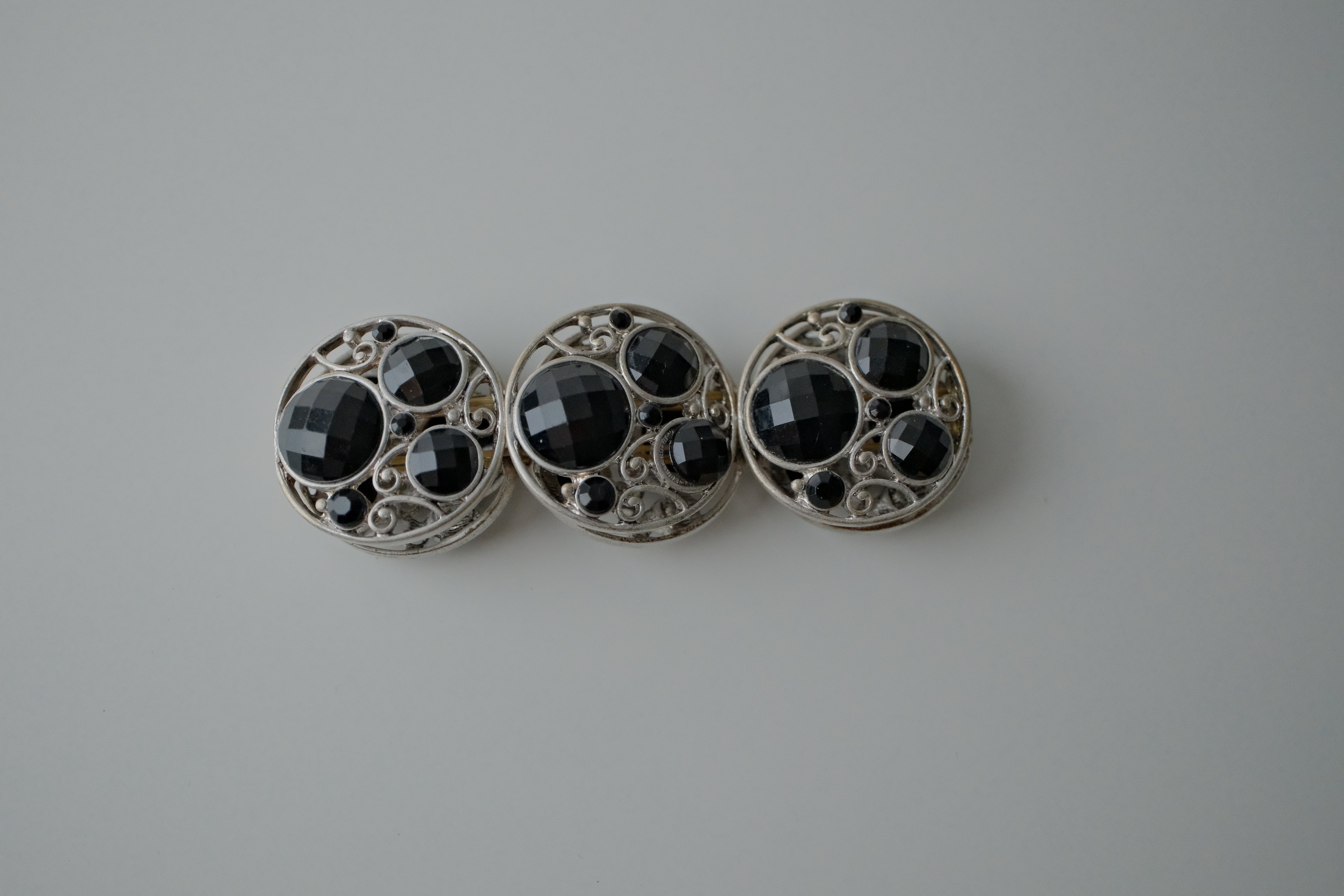 Vintage Silver Ornate Stretch Bracelet