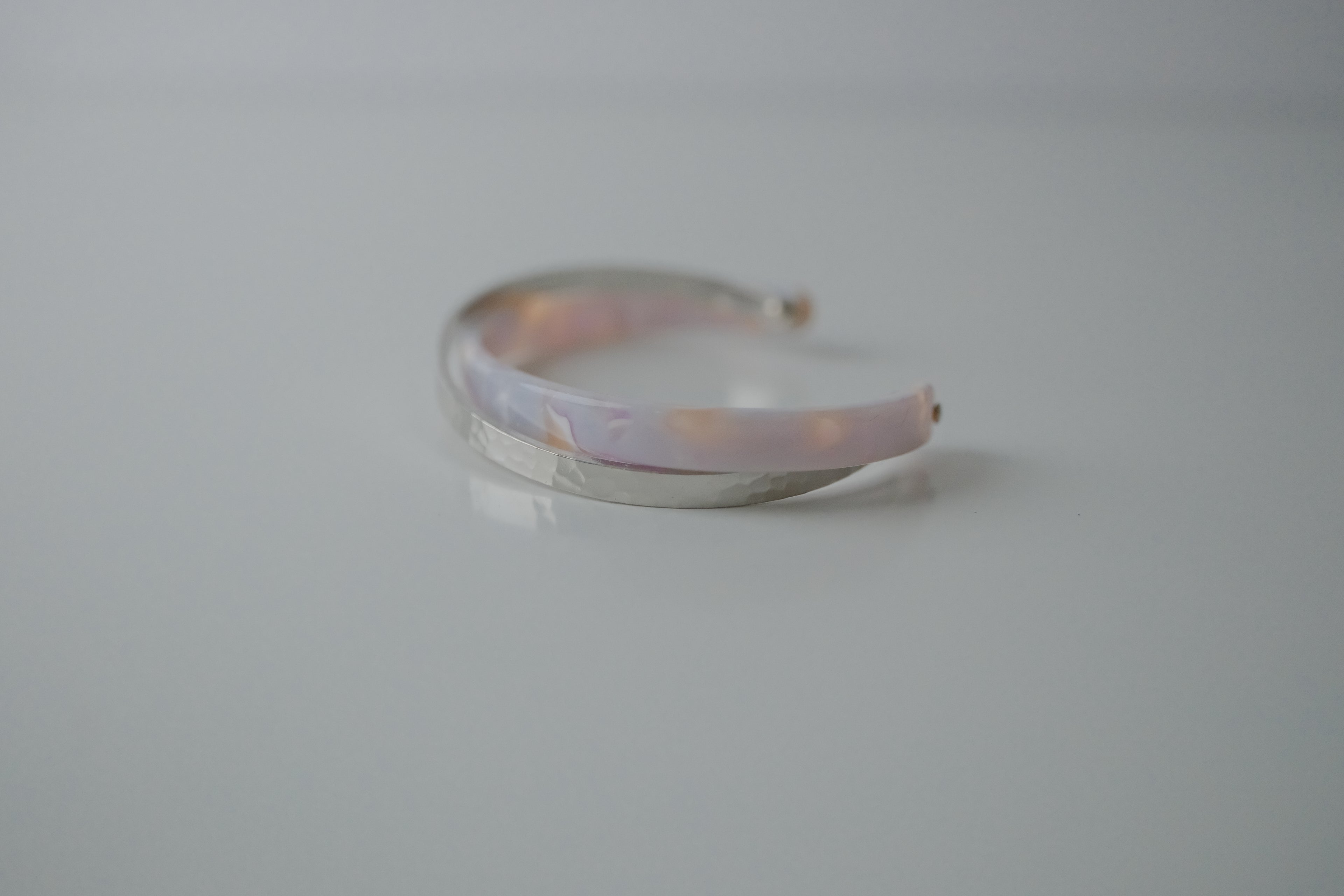 Vintage Double Layered Silver and Pink Cuff&nbsp;