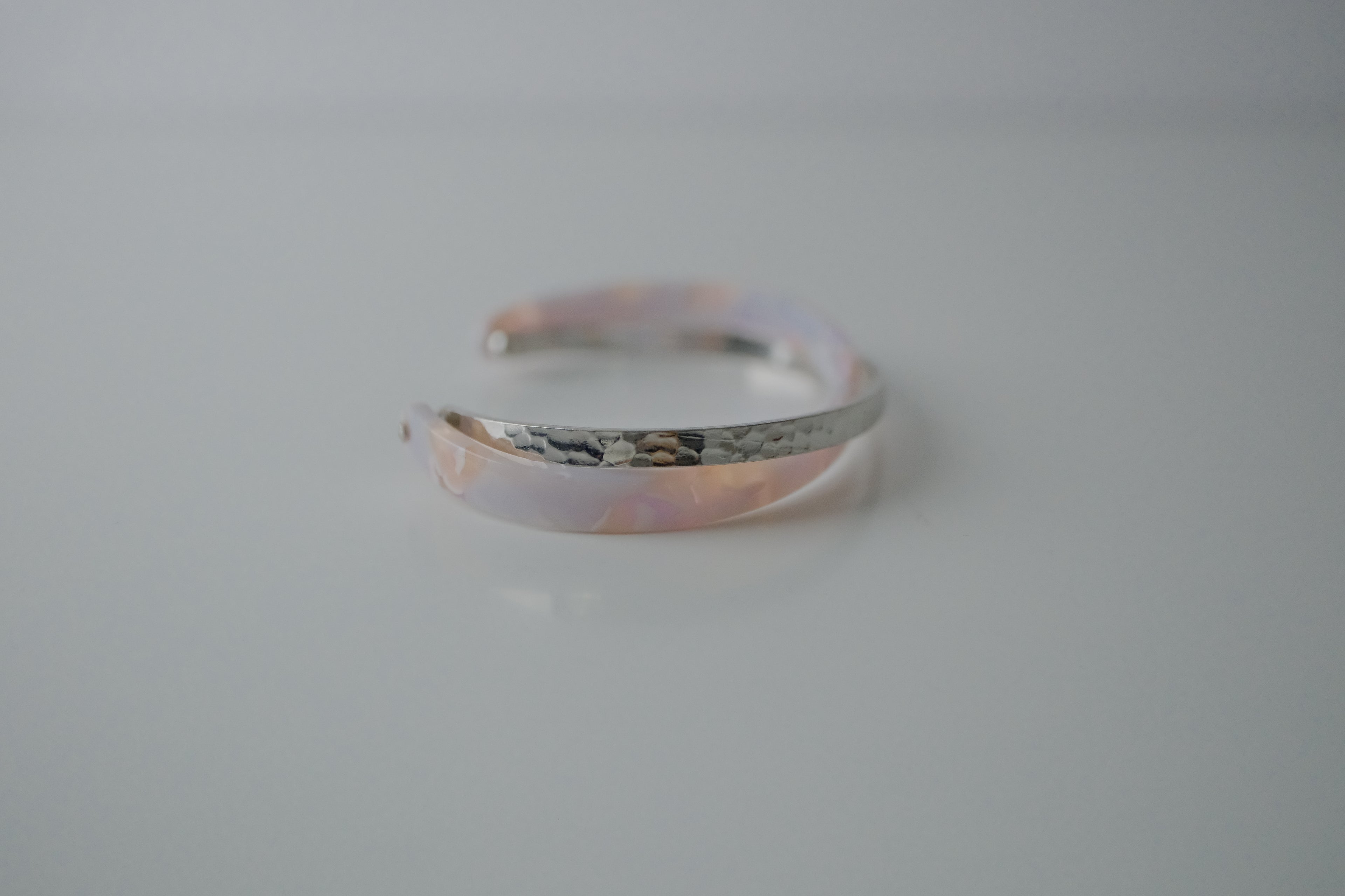 Vintage Double Layered Silver and Pink Cuff&nbsp;