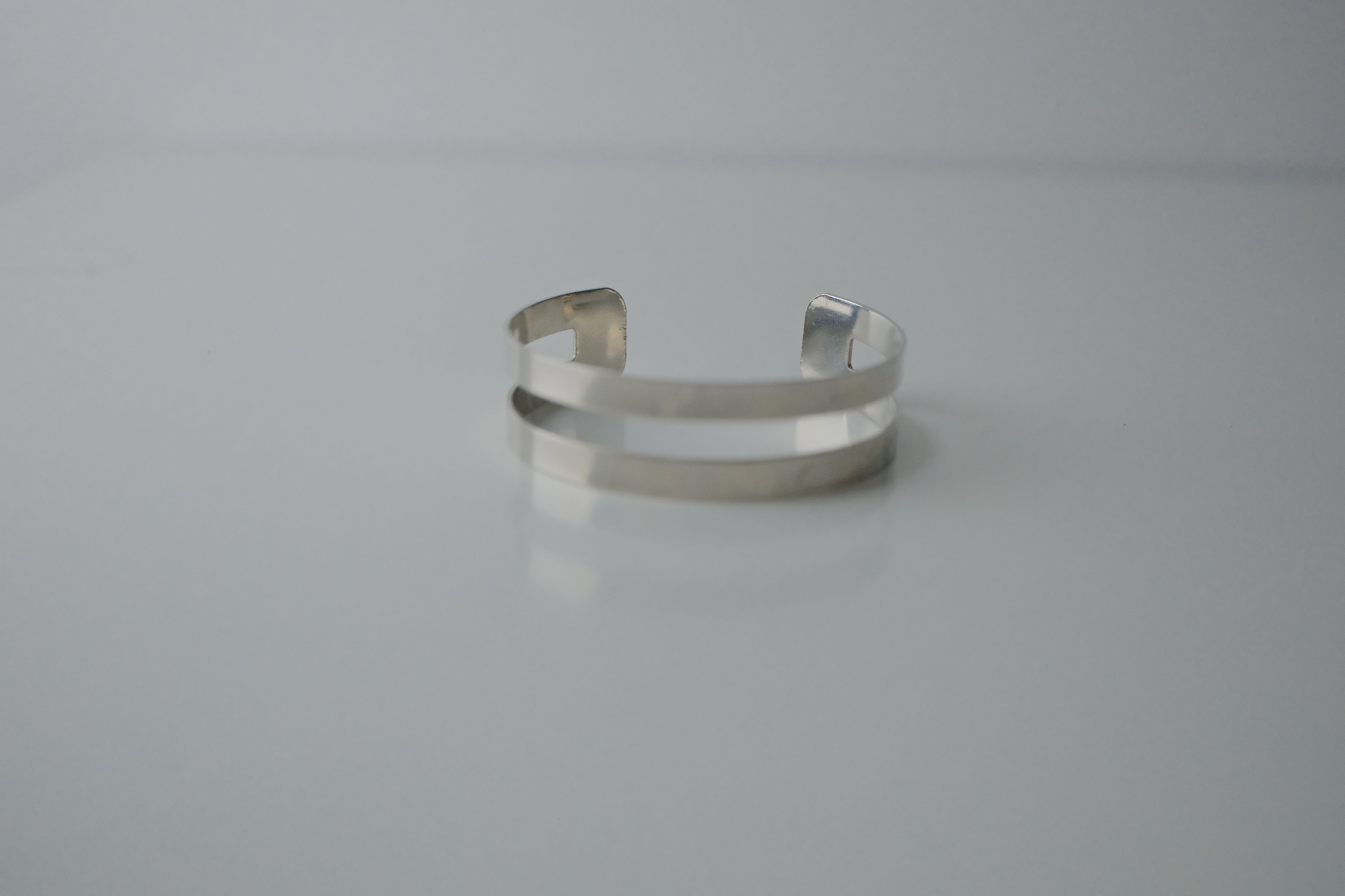 Vintage LBVYR Double Layered Silver Cuff&nbsp;