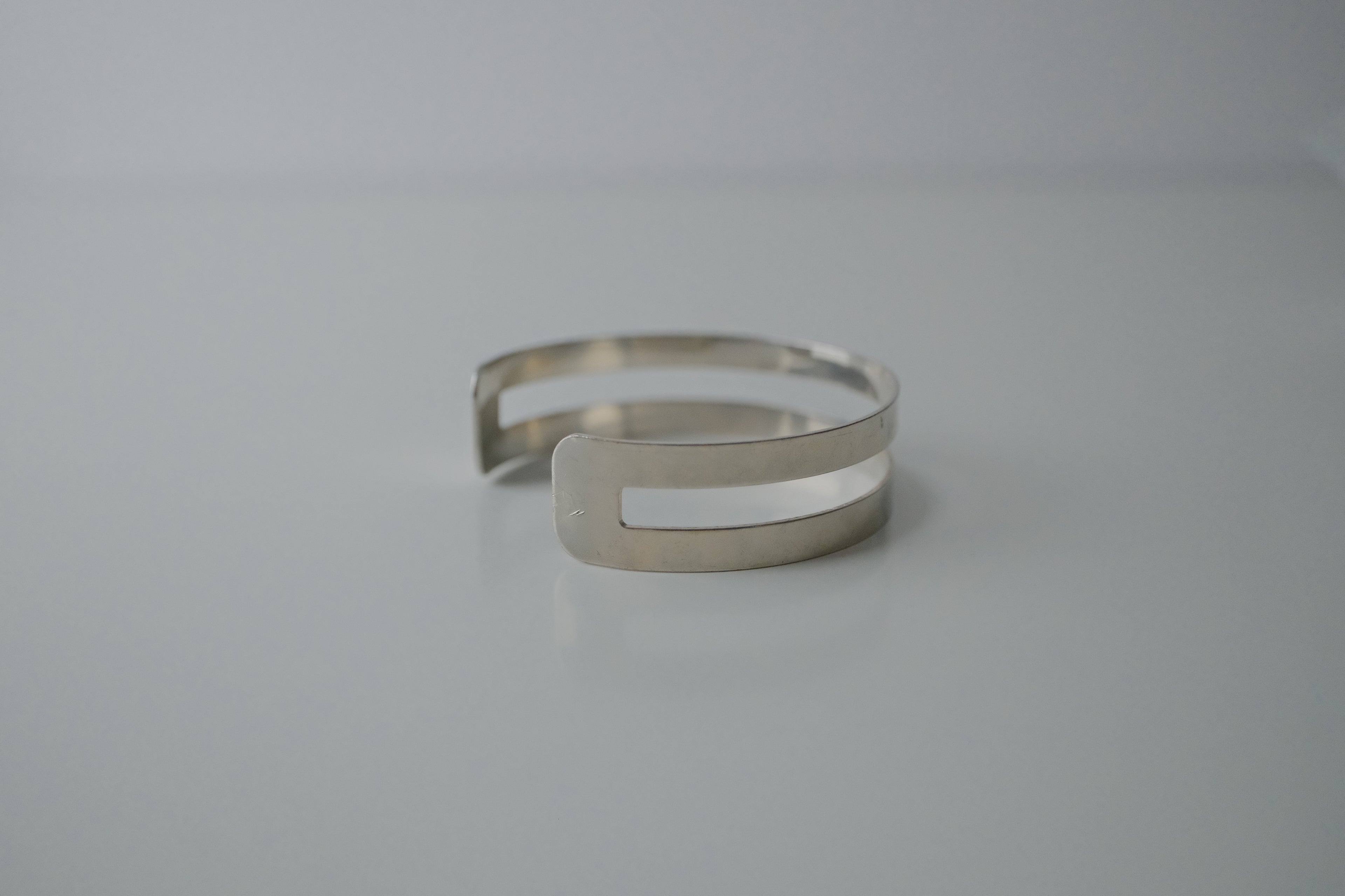 Vintage LBVYR Double Layered Silver Cuff&nbsp;