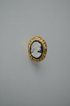 Vintage Cameo Button Cuff Link