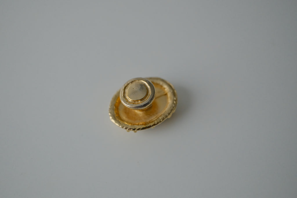 Vintage Cameo Button Cuff Link