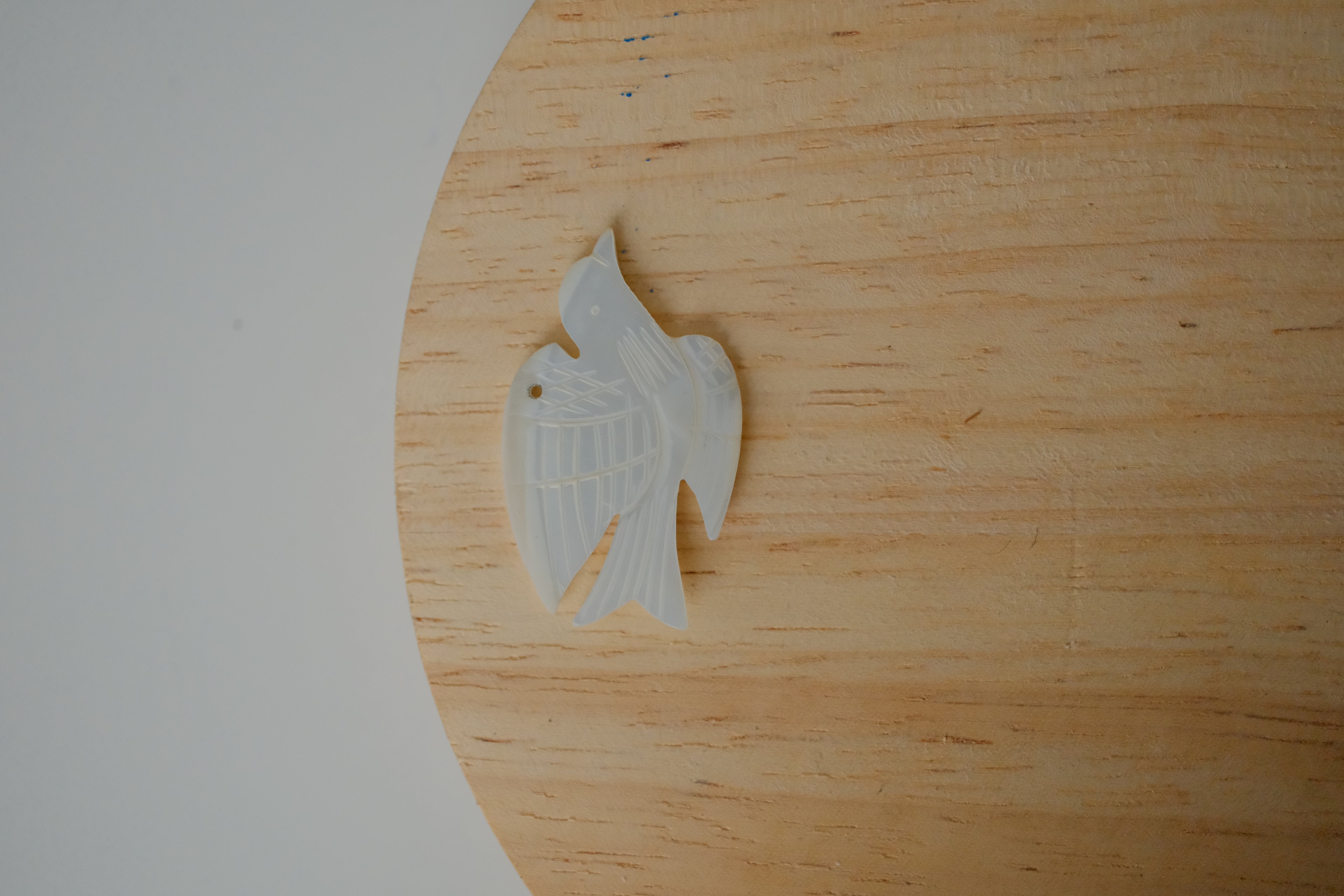 Vintage Mother of Pearl Dove Pendant