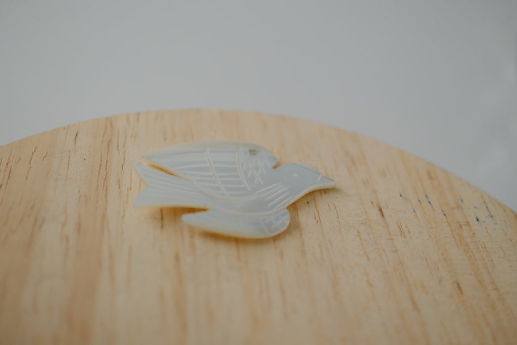 Vintage Mother of Pearl Dove Pendant