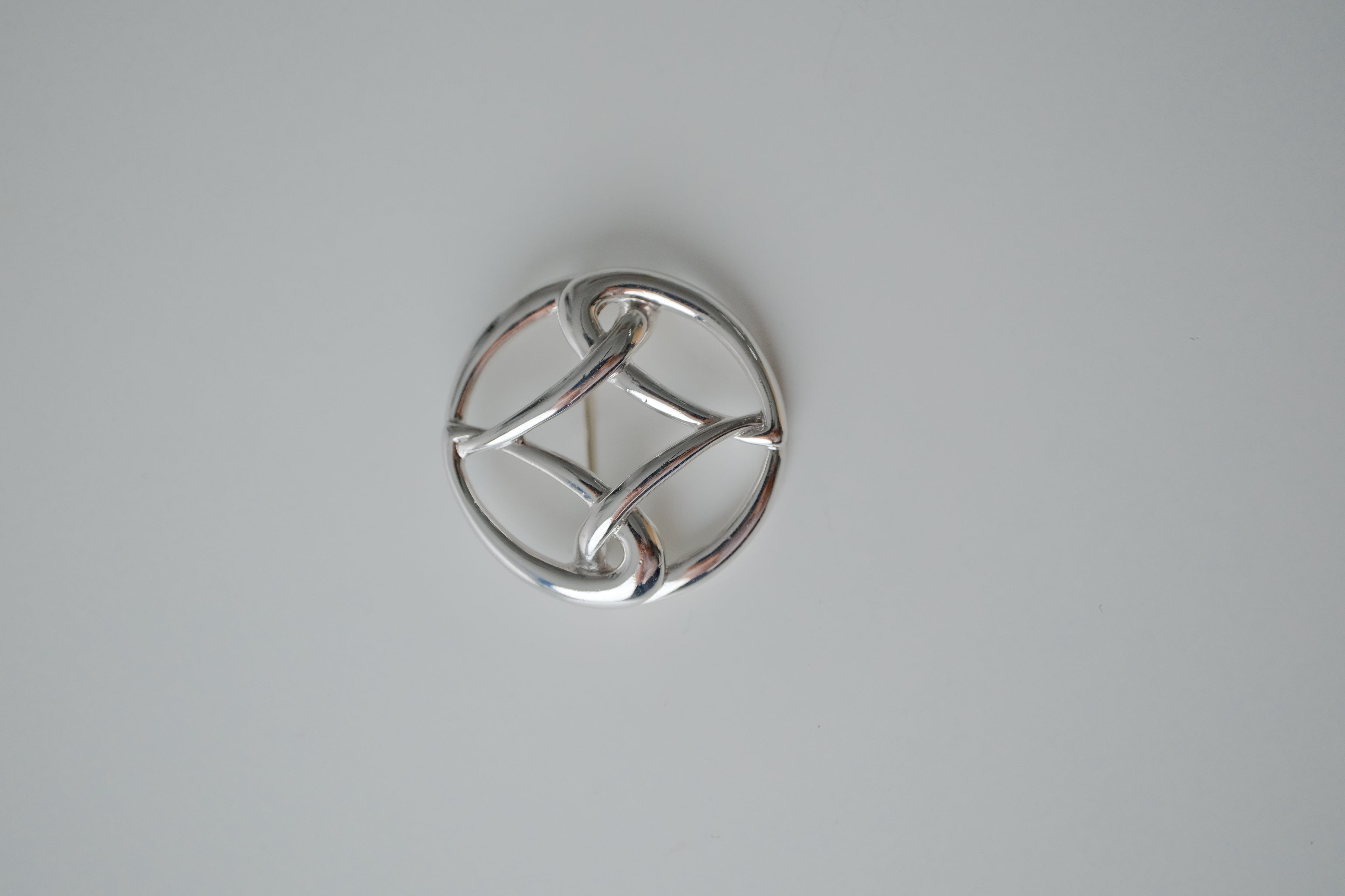 Vintage Monet Knot Silver Brooch