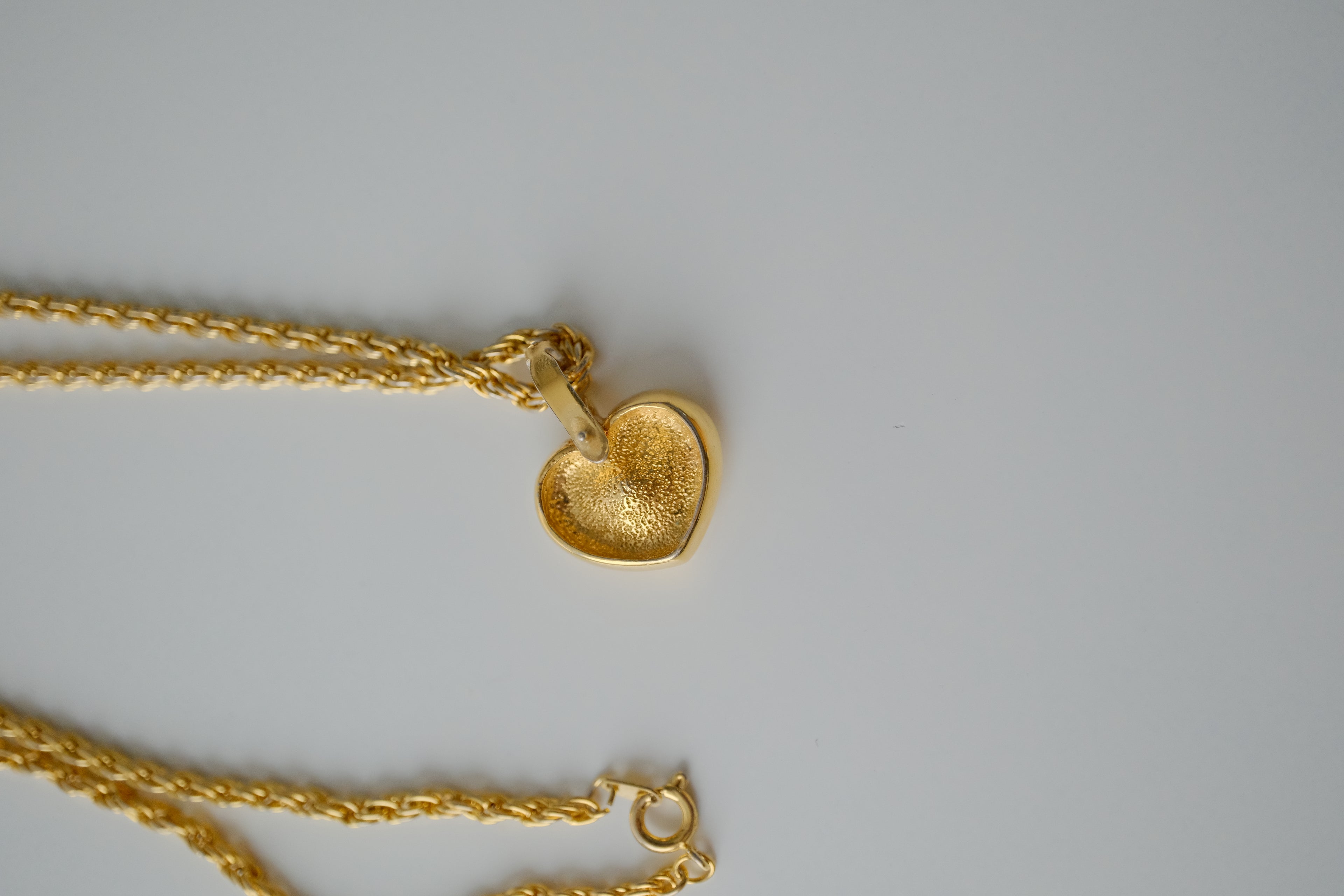 Vintage Avon Gold Heart Necklace