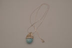 Sterling silver Larimar sailboat pendant