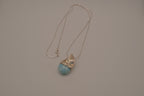 Sterling silver Larimar sailboat pendant