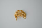 Vintage BSK Gold Leaf Brooch