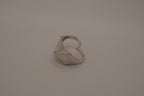 Modernist asymmetrical double finger ring