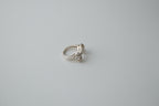 Vintage Avon Silver Bow Rhinestone Ring