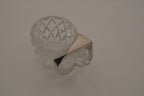 Modernist asymmetrical double finger ring