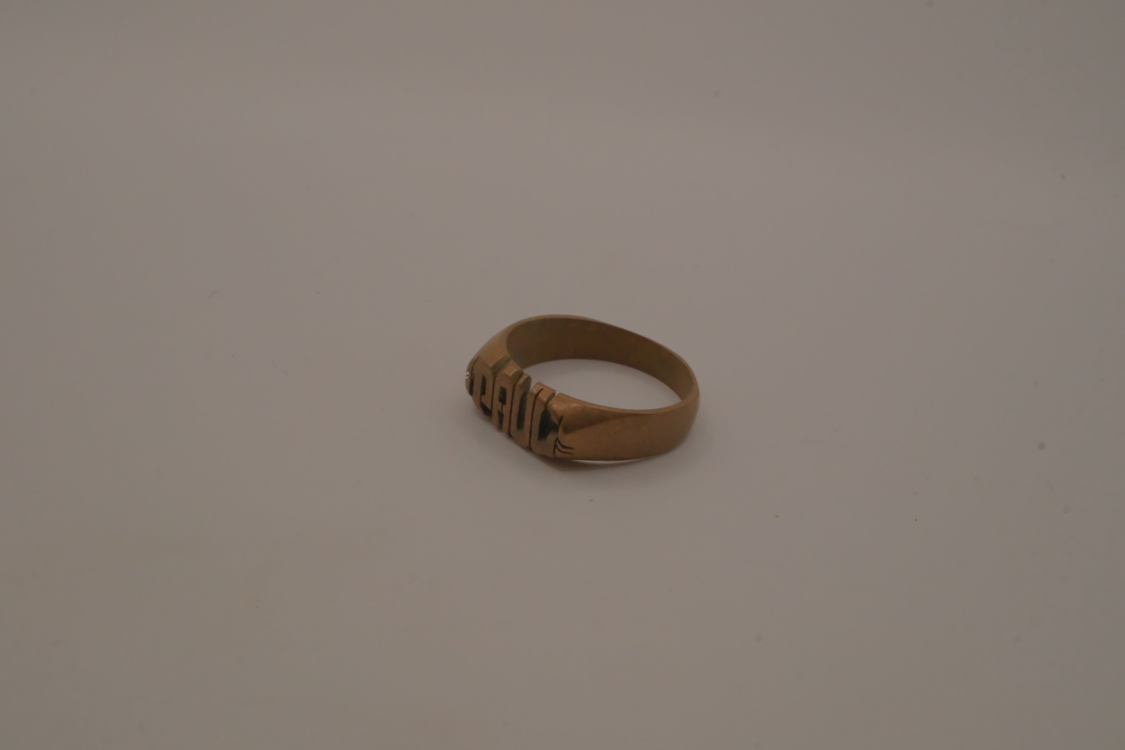Vintage custom name "PAUL" sculpted ring