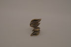 Antique Gold long leaf bypass ring