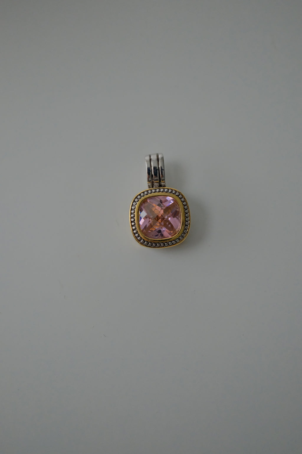 Vintage Two Tone Stone Pendant
