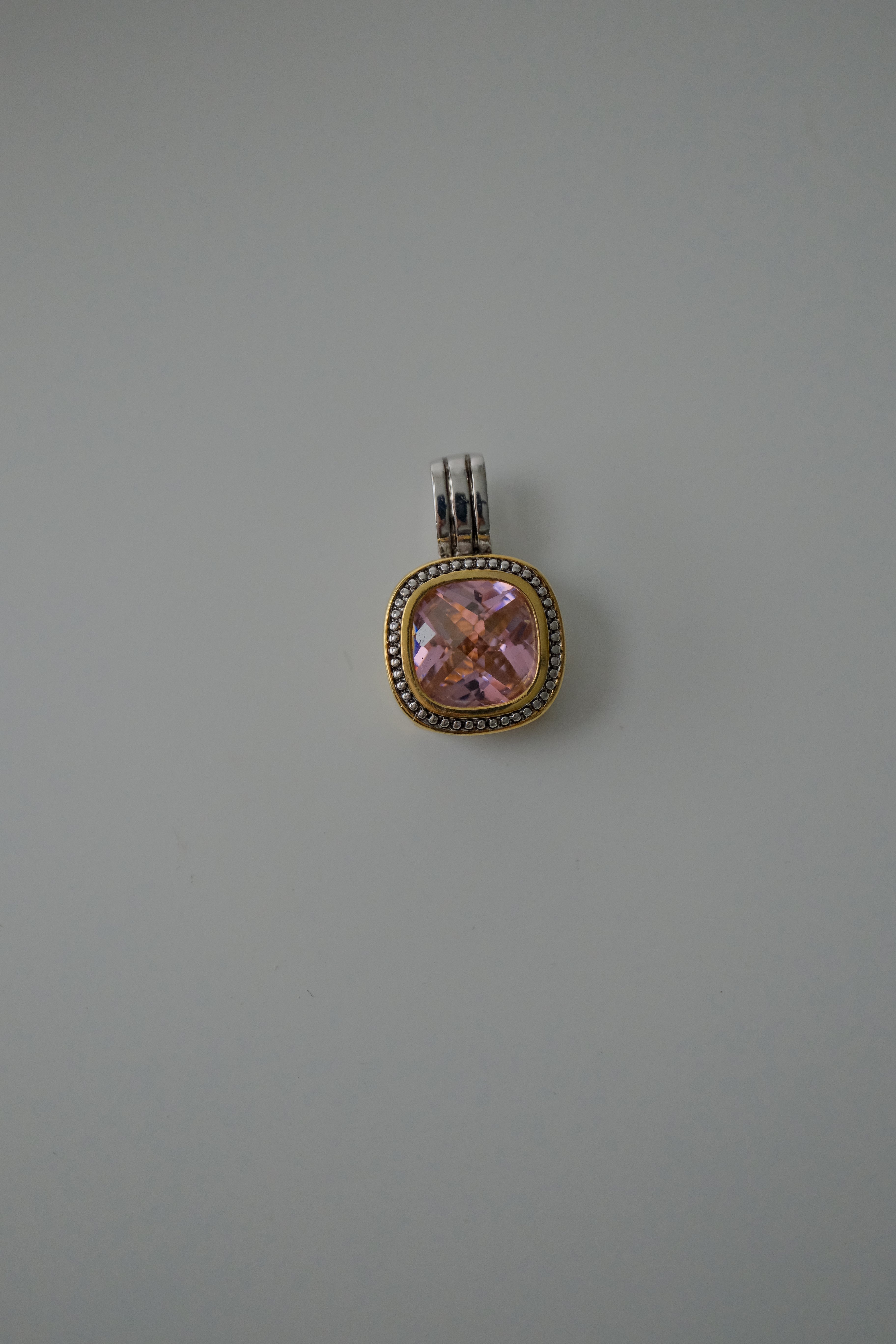 Vintage Two Tone Stone Pendant