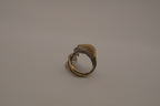 Antique Gold long leaf bypass ring