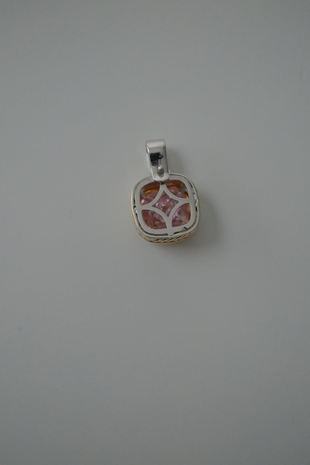 Vintage Two Tone Stone Pendant