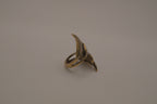 Antique Gold long leaf bypass ring