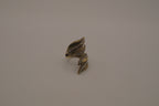 Antique Gold long leaf bypass ring