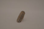 Geometric Textured Dome Statement Ring
