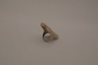 Geometric Textured Dome Statement Ring