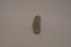 Geometric Textured Dome Statement Ring